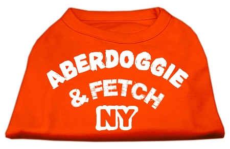 Aberdoggie NY Screenprint Shirts Orange Lg